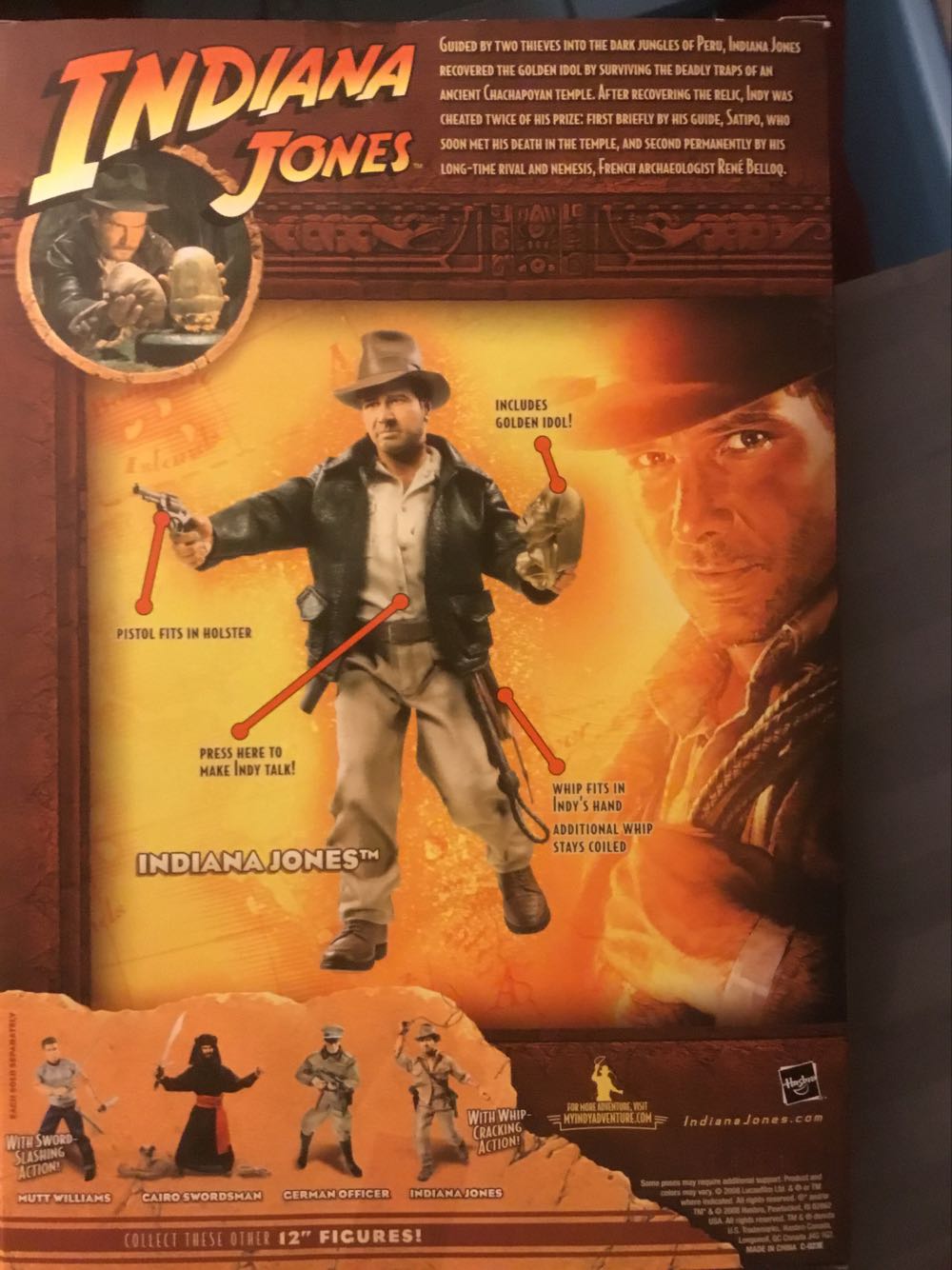 Indiana Jones - Hasbro (Indiana Jones) action figure collectible [Barcode 653569320128] - Main Image 2