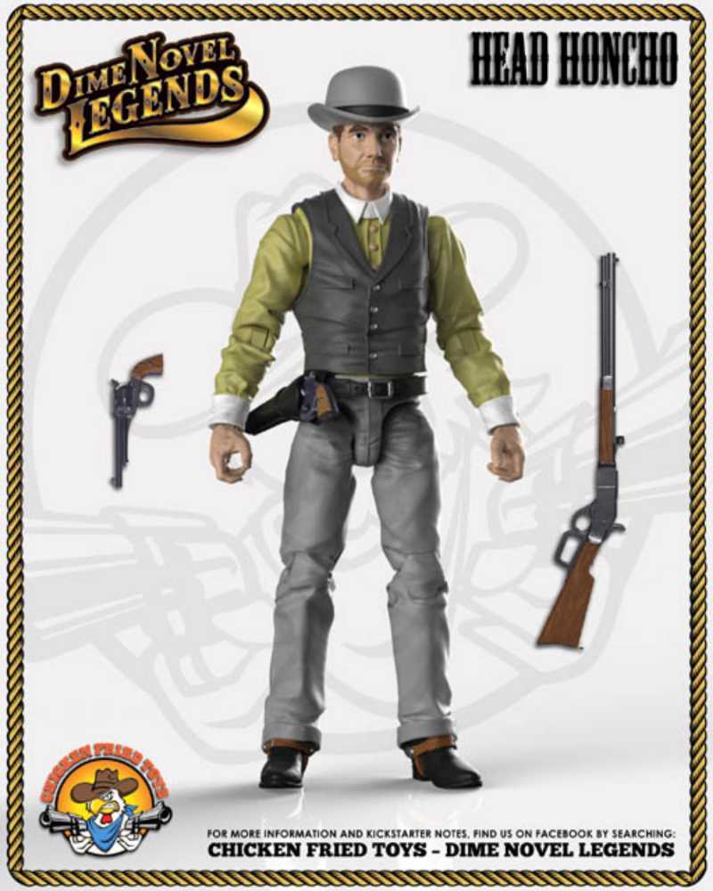 Dime Novel Legends Head Honcho  - Chicken Fried Toys (Dime Novel Legends) action figure collectible - Main Image 2