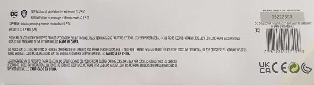 Superman vs. Superman Of Earth 3 (with Atomica) - McFarlane Toys (DC Multiverse) action figure collectible [Barcode 787926157499] - Main Image 4