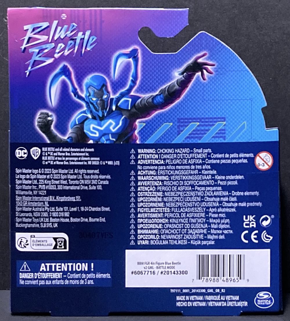 Blue Beetle Movie - Blue Beetle (Battle-Mode) - Spin Master (Blue Beetle (2023)) action figure collectible [Barcode 778988489659] - Main Image 2