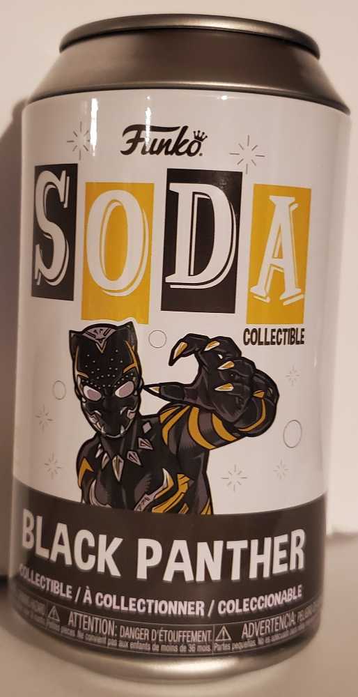 SODA Black Panther - Marvel: Black Panther Wakanda Forever Chase - Funko (Funko Vinyl SODA) action figure collectible [Barcode 889698688000] - Main Image 2
