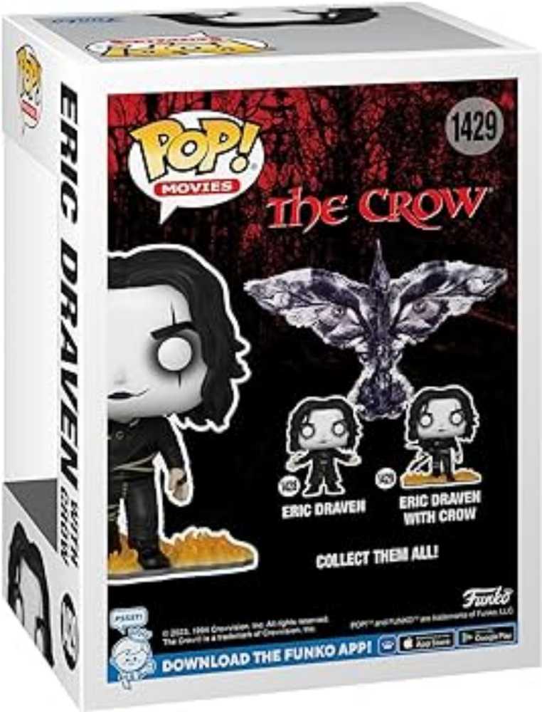 The Crow: Eric Draven With Crow #1429 - Funko (The Crow) action figure collectible [Barcode 889698723800] - Main Image 3