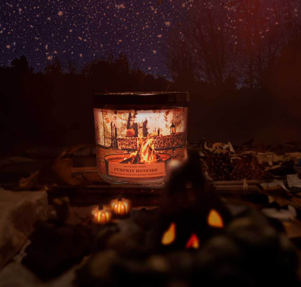 CANDLE: Pumpkins Bath & Bodyworks Roasted Pumpkin Bonfire 2023 - Bath & Bodyworks Candle (Autumn Candles) action figure collectible [Barcode 667558550618] - Main Image 4