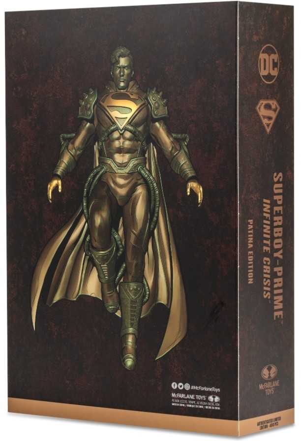 Superboy-Prime Infinite Crisis Gold Label Patina Exclusive - McFarlane Toys (McFarlane Gold Label Collection) action figure collectible [Barcode 787926170573] - Main Image 2
