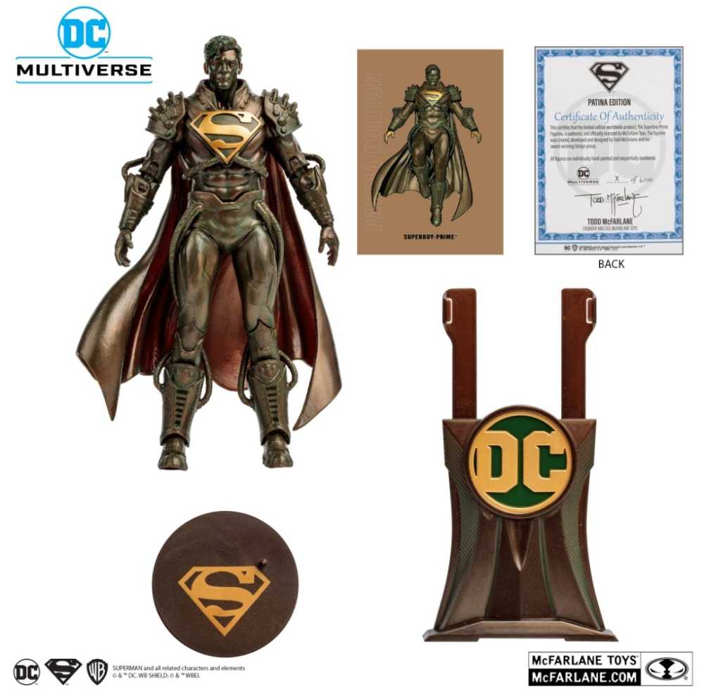 Superboy-Prime Infinite Crisis Gold Label Patina Exclusive - McFarlane Toys (McFarlane Gold Label Collection) action figure collectible [Barcode 787926170573] - Main Image 3