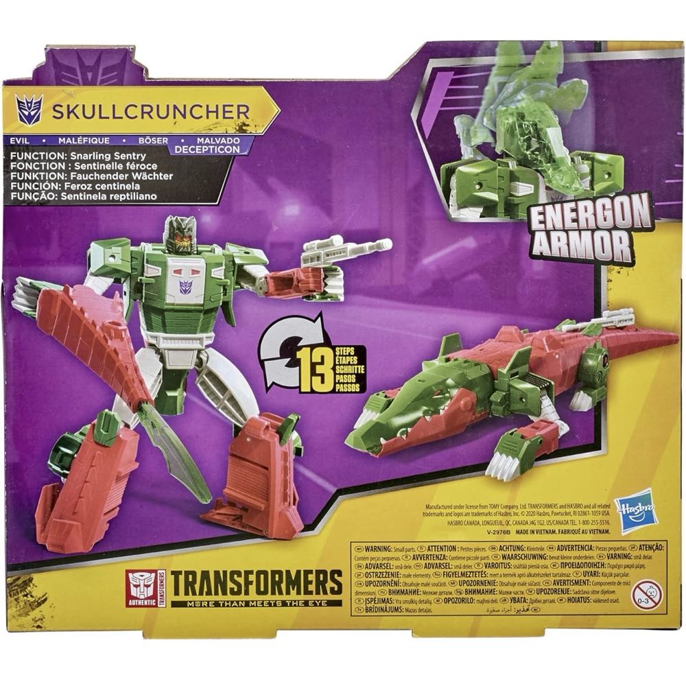 Skullcruncher (Energon Armor) ✅ - Hasbro (Transformers: Bumblebee Cyberverse Adventures) action figure collectible [Barcode 630509902606] - Main Image 4