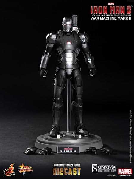 Iron Man 3 - Hot Toys (War Machine Mark II) action figure collectible - Main Image 2