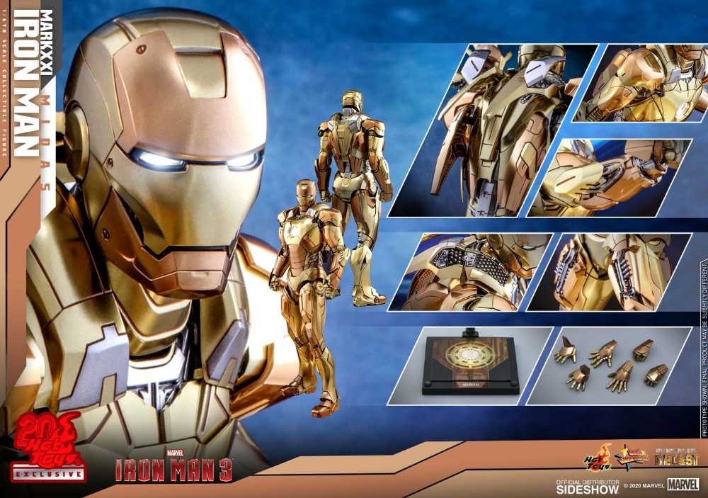 Iron Man 3 - Hot Toys (Iron Man Mark XXI ’Midas’) action figure collectible - Main Image 2