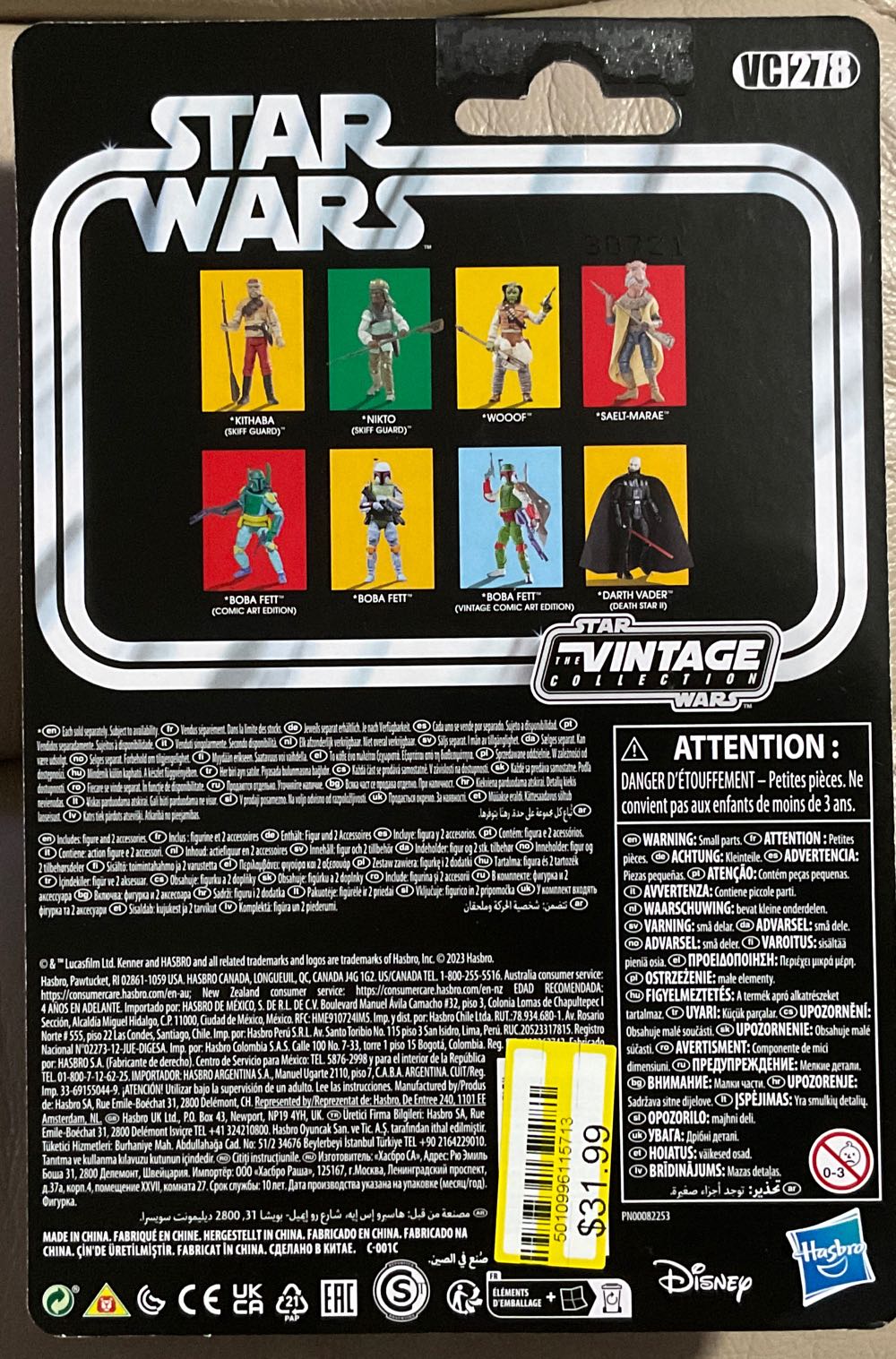 Vintage Collection - #278 - Boba Fett - Disney/ Hasbro (Comic Art Edition) action figure collectible - Main Image 2