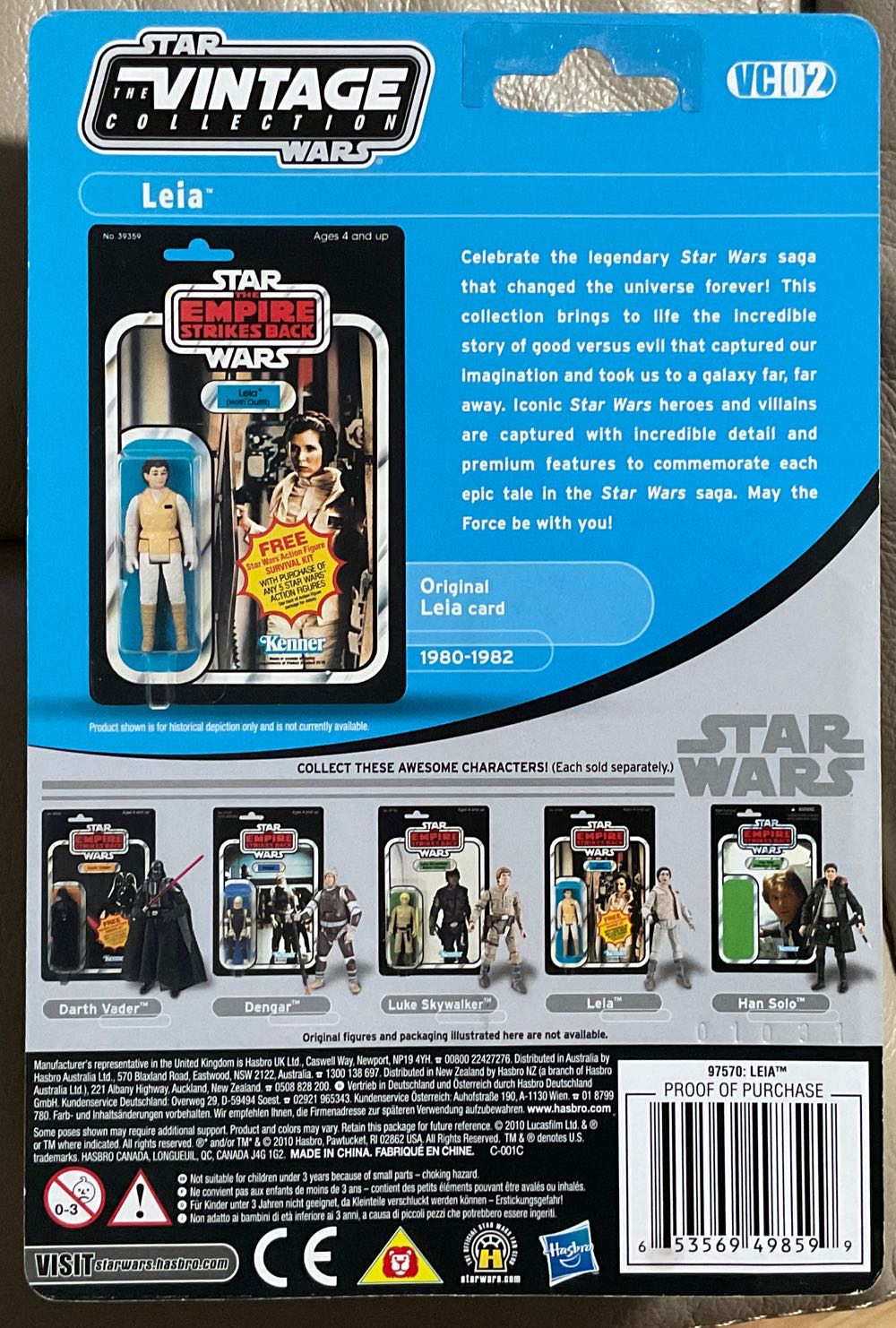 Vintage Collection - #02 - Leia - Disney/ Hasbro (Empire Strikes Back) action figure collectible - Main Image 2