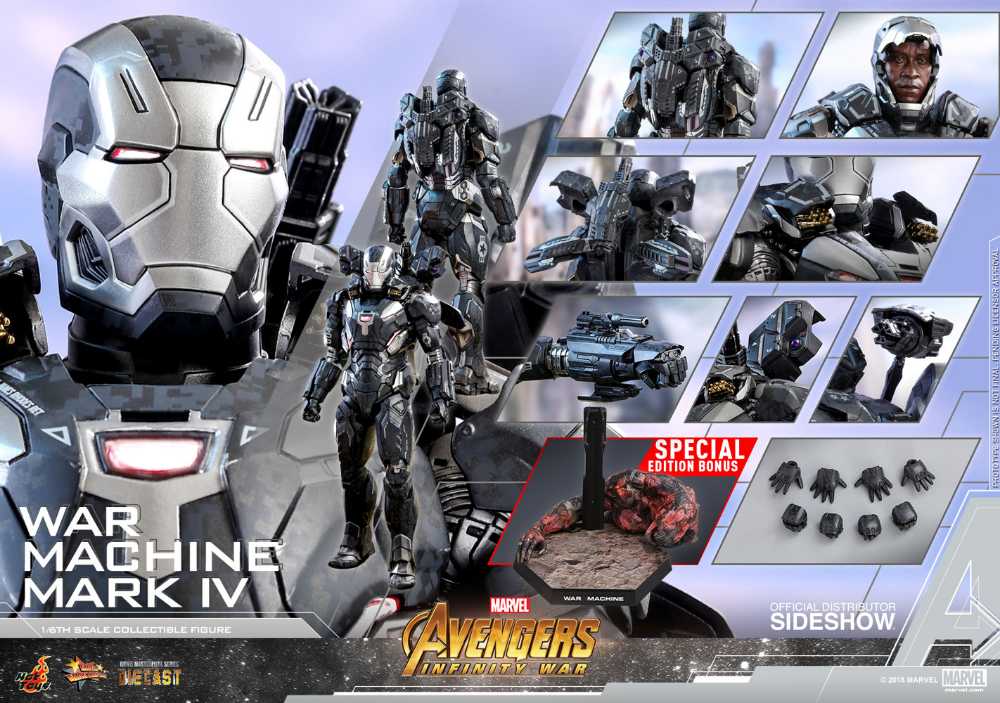 Avengers: Infinity War - Hot Toys (War Machine Mark IV) action figure collectible - Main Image 2