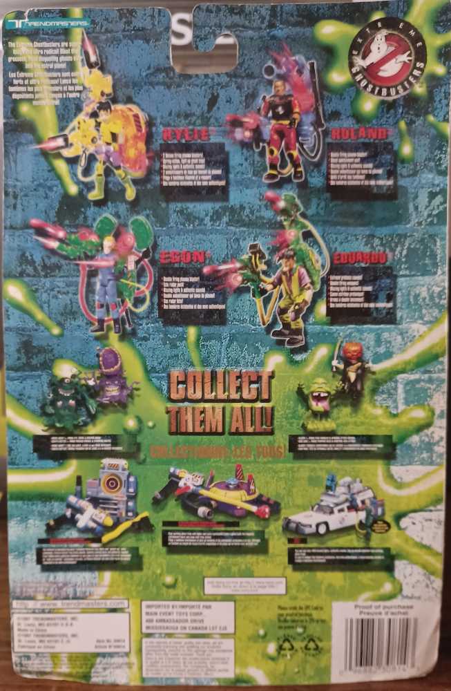 Extreme Ghostbusters - Egon - Trendmasters, INC (Extreme Ghostbusters) action figure collectible [Barcode 096882308143] - Main Image 2