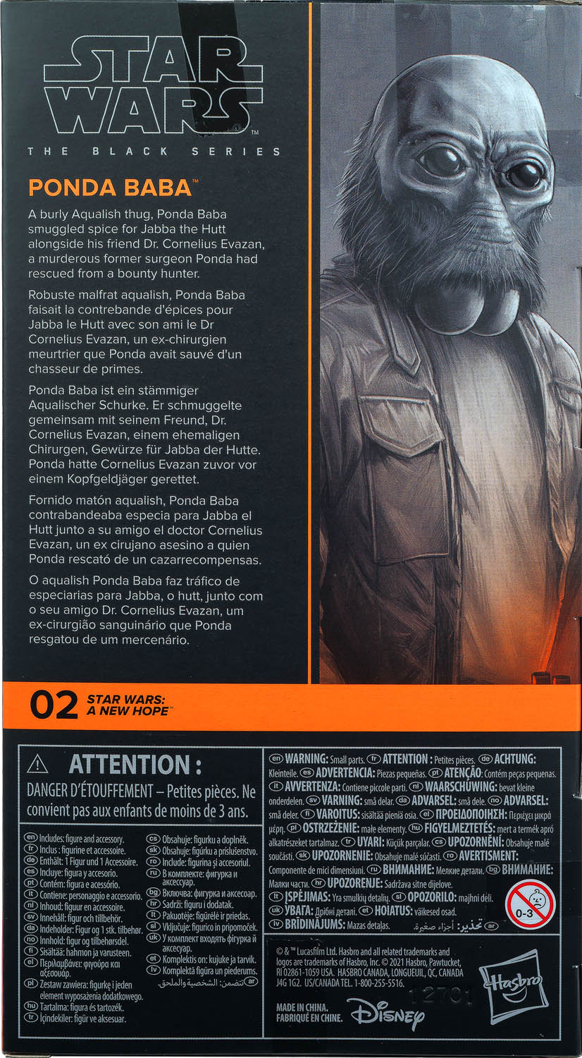 Ponda Baba - Disney/Hasbro (Star Wars The Black Series 6) action figure collectible - Main Image 2