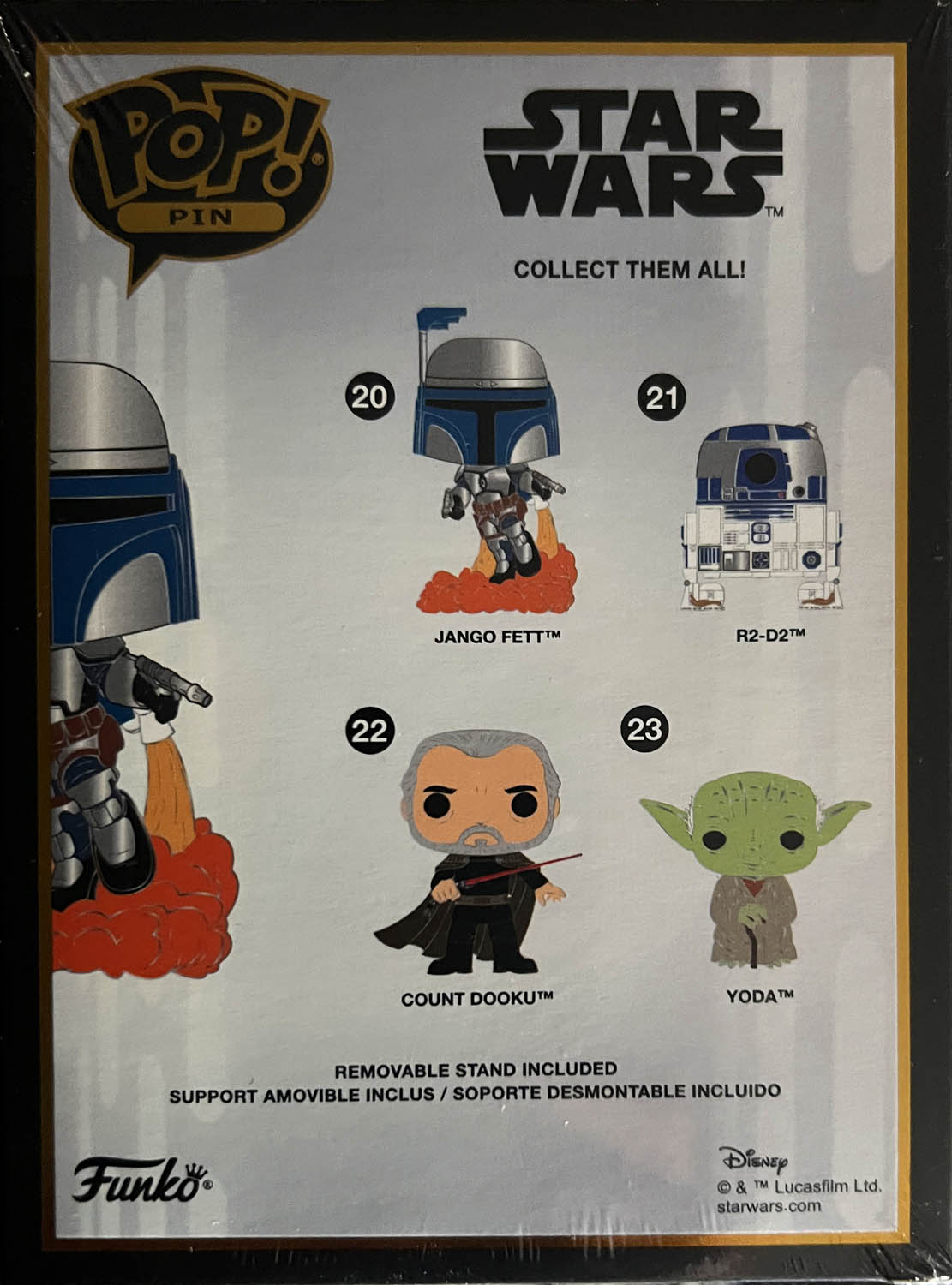Jango Fett 20 - Funko (POP! Pin Star Wars) action figure collectible - Main Image 2