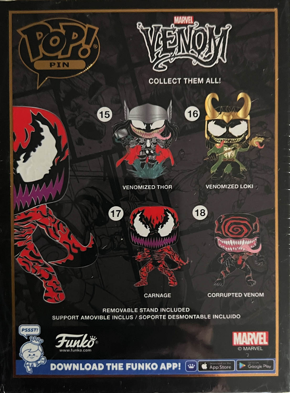 Carnage 17 - Funko (POP! Pin Star Marvel) action figure collectible - Main Image 2