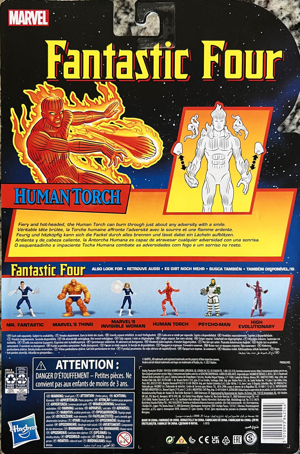 Human Torch - Hasbro (Marvel Legends Vintage Series) action figure collectible - Main Image 2