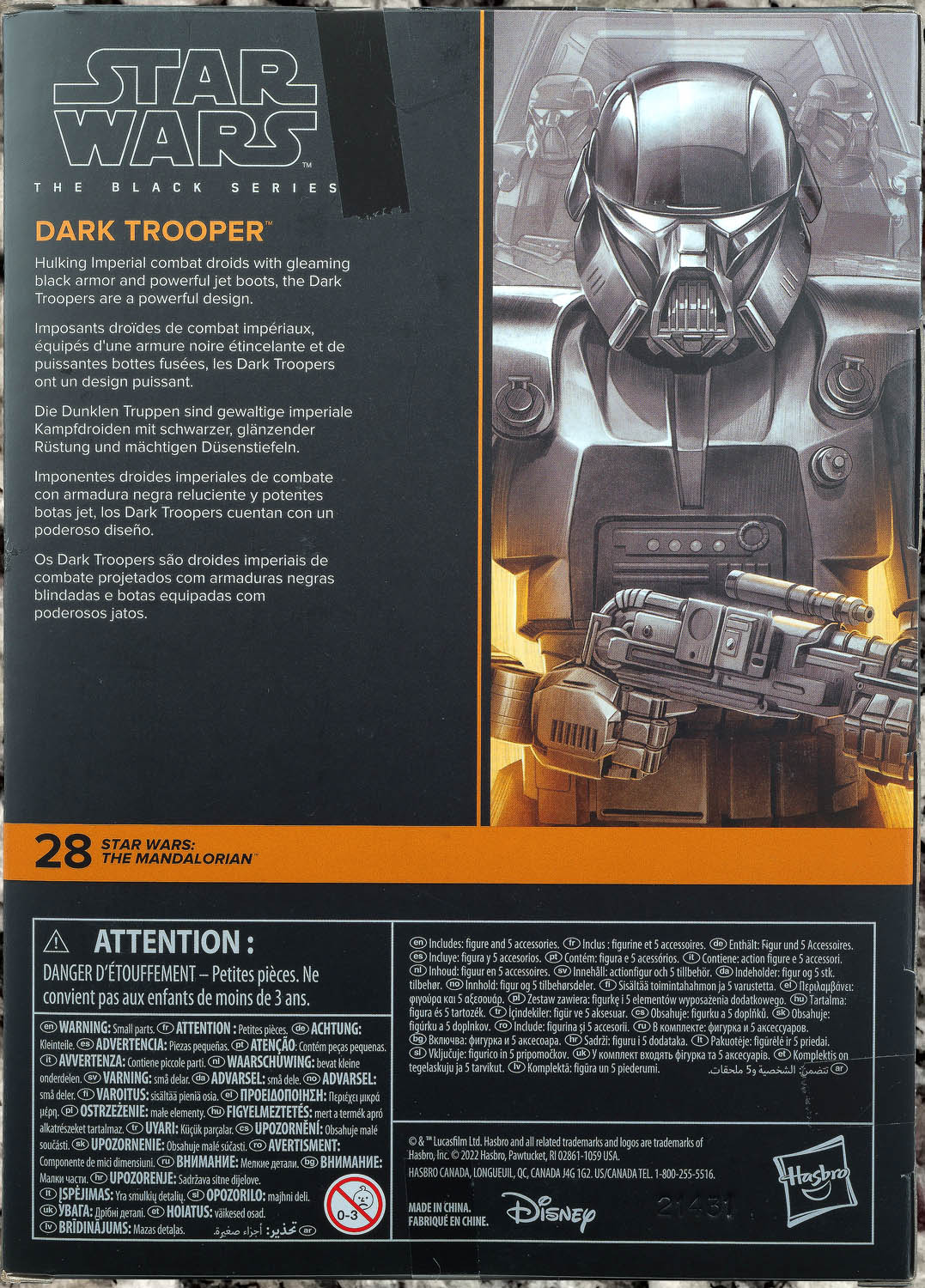 Dark Trooper - Hasbro (Star Wars - Black Series (2020)) action figure collectible - Main Image 2