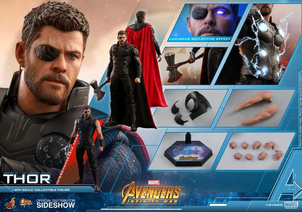 Avengers: Infinity War - Hot Toys (Thor) action figure collectible - Main Image 2