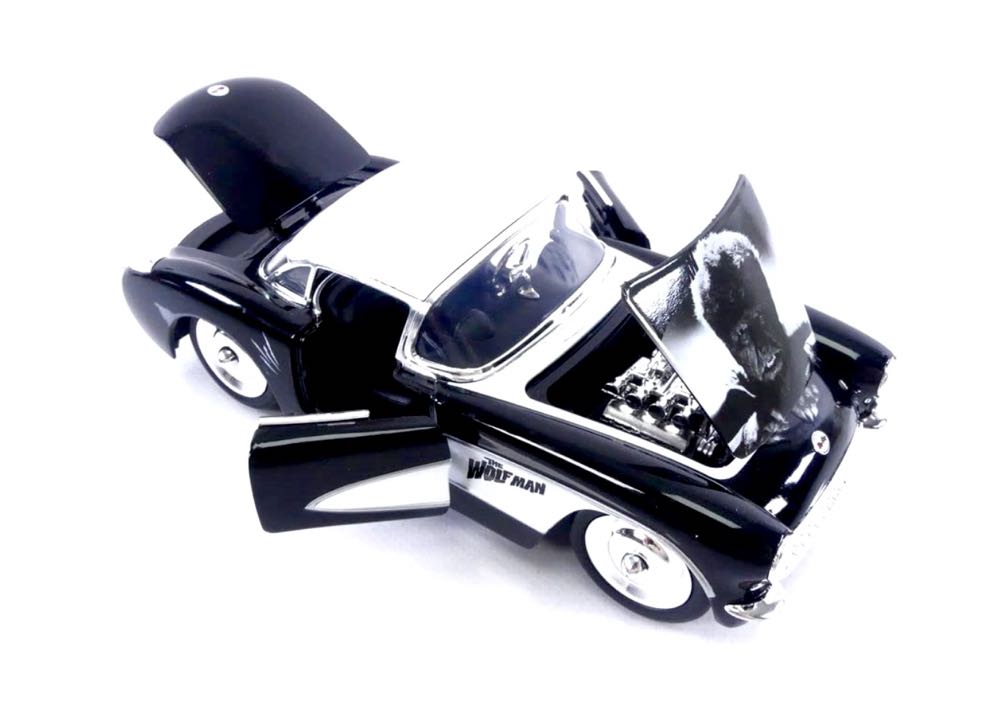 Jada 1:24 Universal Monsters Wolfman & 1957 Chevrolet Corvette Die-cast - JADA TOYS, Inc. (Universal Monsters) action figure collectible [Barcode 801310321959] - Main Image 3