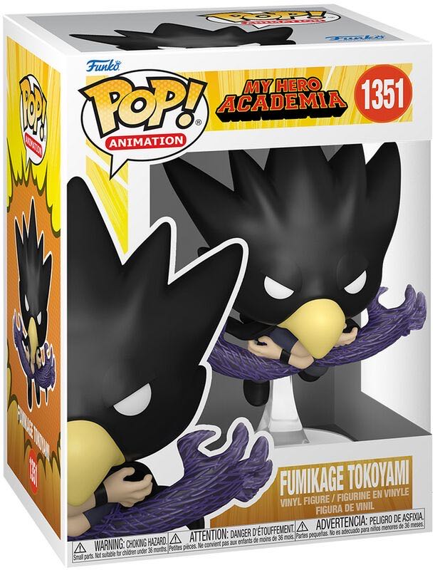 Funko Pop! Animation #1351 : My Hero Academia - Fumikage Tokoyami - Funko (Funko POP! Animation) action figure collectible [Barcode 889698673327] - Main Image 2