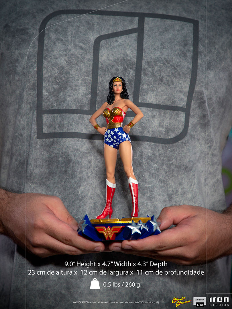 Iron Studios Wonder Woman Lynda Carter Statuette 1 10 Art Scale 23cm - Iron Studios action figure collectible [Barcode 609963129591] - Main Image 3