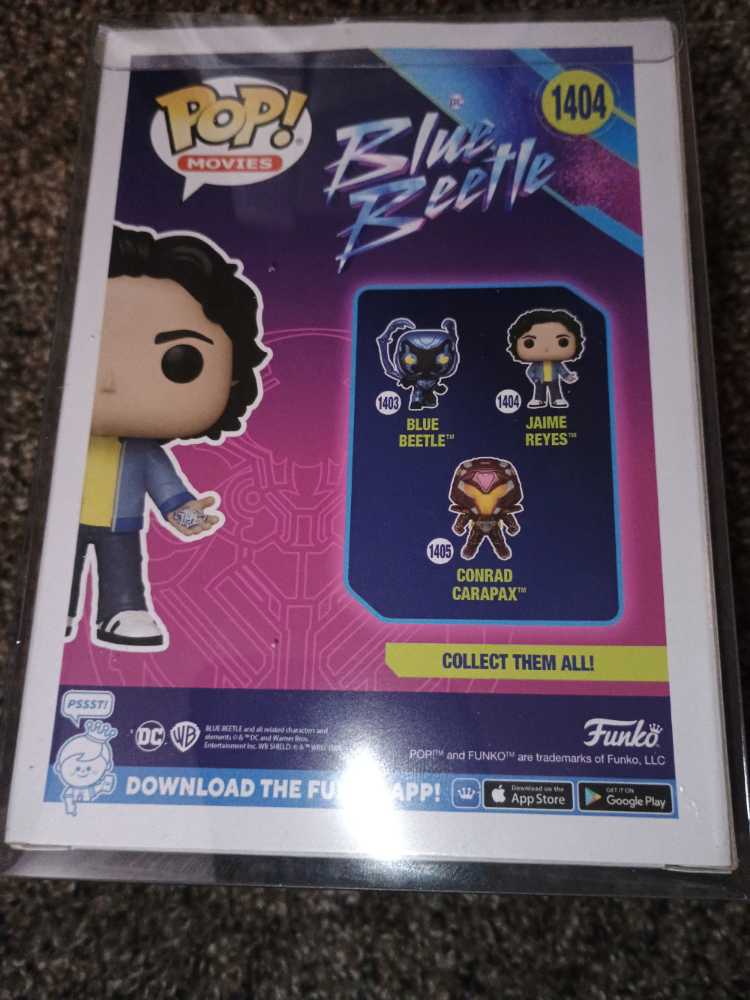 Jaime Reyes (Blue Beetle) 1404 - Funko (Blue Beetle) action figure collectible [Barcode 889698723510] - Main Image 3