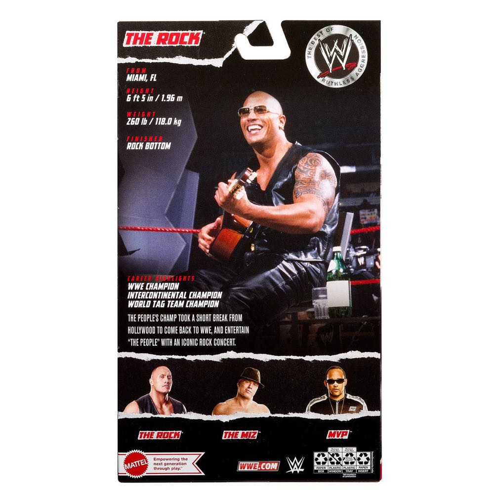 WWE The Rock -Ruthless Aggression Series Elite - Mattel (WWE) action figure collectible [Barcode 194735137213] - Main Image 2