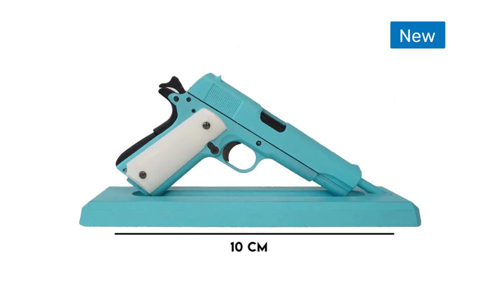 1911 Model “Bunny” (Light Blue) - GoatGuns (GoatGuns) action figure collectible [Barcode 850009957801] - Main Image 2