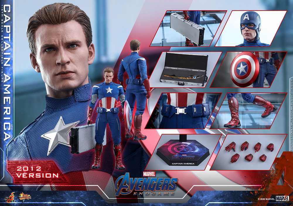 Avengers: Endgame - Hot Toys (Captain America (2012 Version)) action figure collectible - Main Image 2