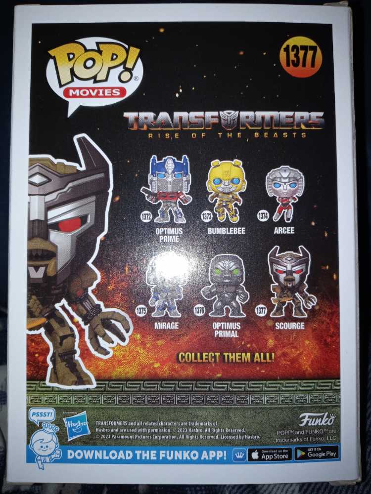 Scourge - Funko (Transformers: Rise Of The Beasts) action figure collectible [Barcode 889698639583] - Main Image 2