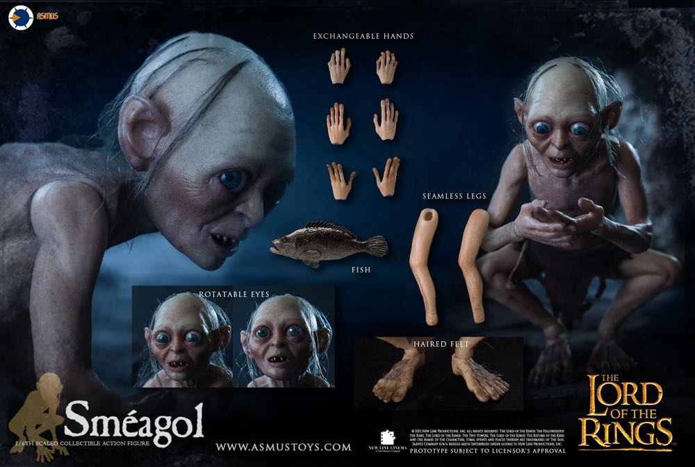 Sméagol - Asmus Collectible Toys (The Lord Of The Rings) action figure collectible [Barcode 4713294720832] - Main Image 2