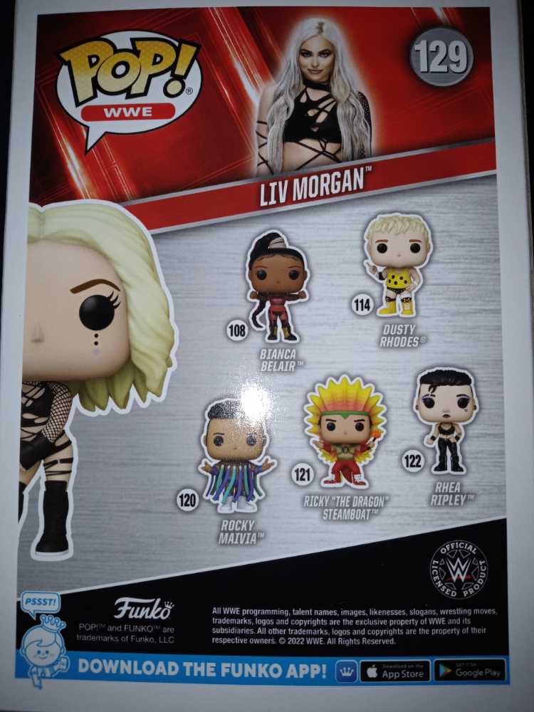 Funko Pop WWE: Liv Morgan #129 - Funko (WWE) (WWE) action figure collectible [Barcode 889698722193] - Main Image 2