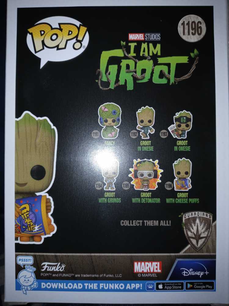 I Am Groot: Groot With Cheese Puffs #1196 - Funko (I Am Groot) (I Am Groot) action figure collectible [Barcode 889698718219] - Main Image 2