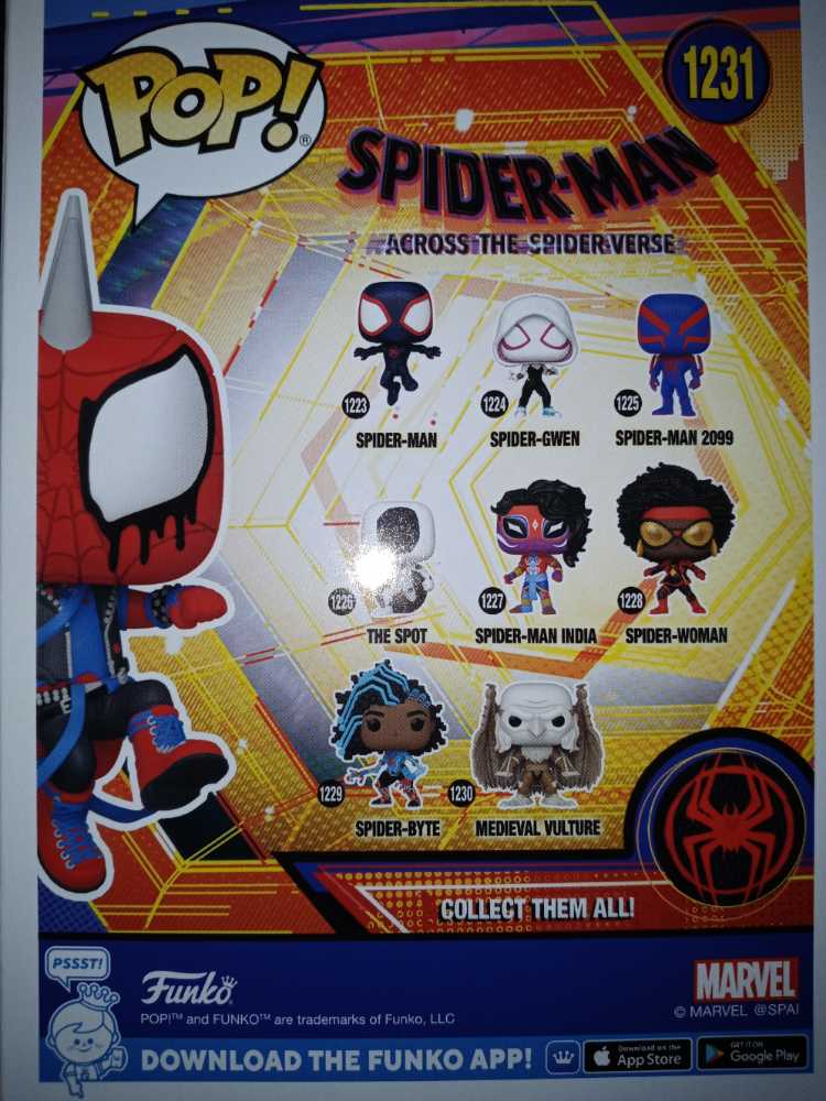 Spider-Man: Across The Spiderverse: Spider-Punk #1231 - Funko (Spider-Man: Across the Spiderverse) (Spider-man Across The Spider-verse) action figure collectible [Barcode 889698657341] - Main Image 2