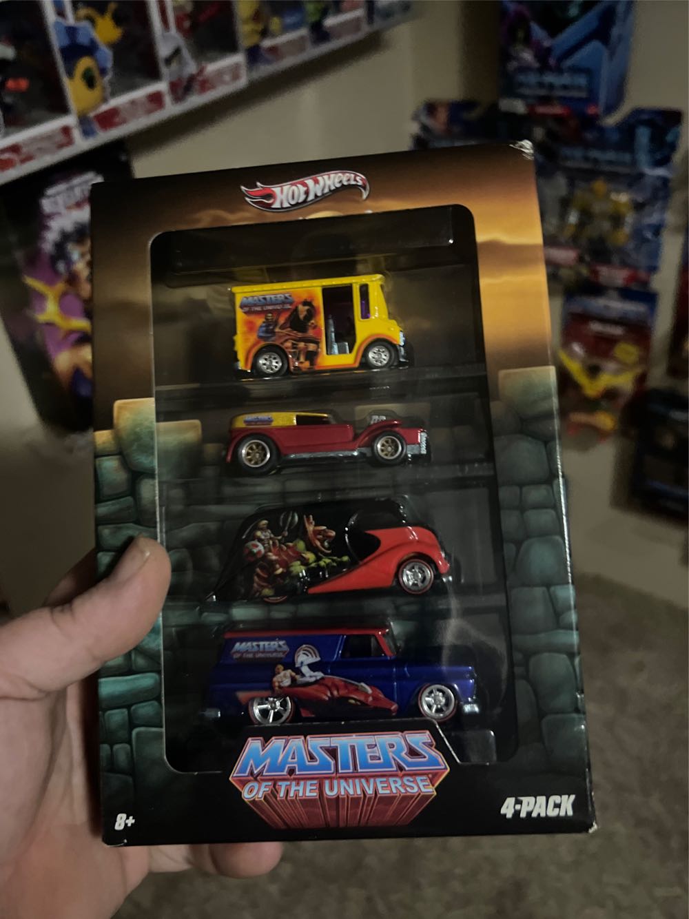 Series Vehicle Hot Wheels Masters Of The Universe 4 Pack Nostalgia Series  action figure collectible [Barcode 746775103996] - Main Image 2