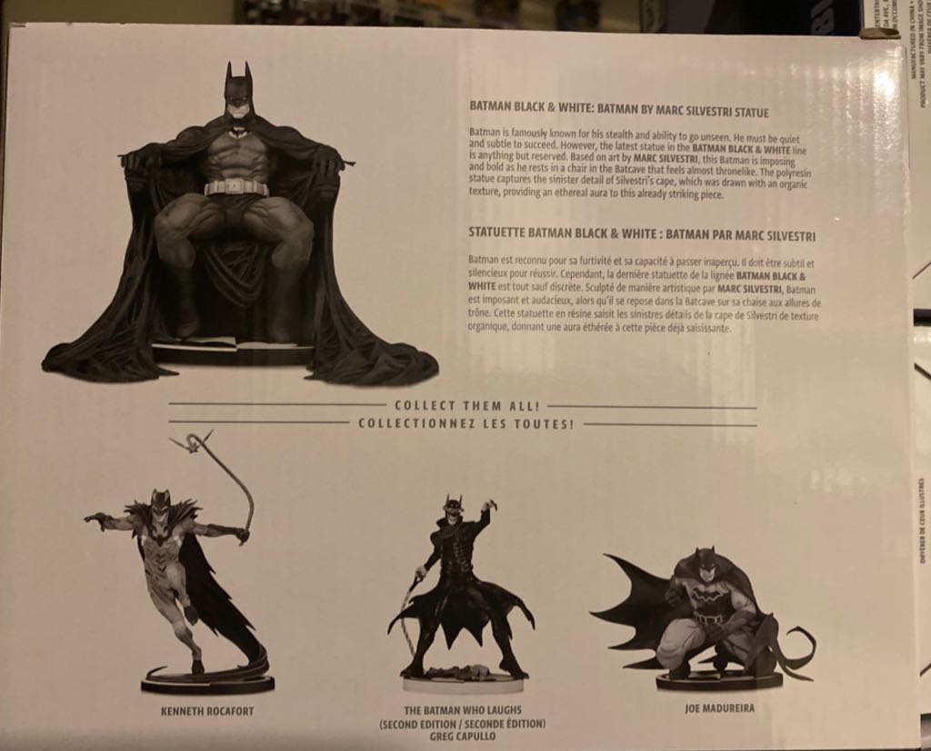 Batman•Black & White•Marc Silvestri - DC Collectibles (Batman Black & White) action figure collectible [Barcode 761941355900] - Main Image 2