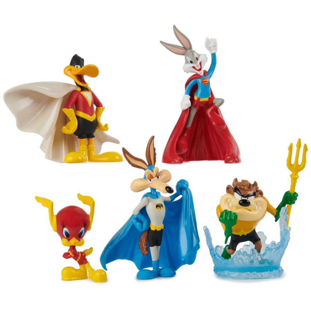 Dc Comics Looney Tunes Mash-up Pack Limited Edition Wb 100 Yrs Anniversary 5 Looney Tunes X Dc Figures 4-inch Superhero Kids Toys For Boys & Girls Pvc - Spin Master (Mix) action figure collectible [Barcode 778988403709] - Main Image 3