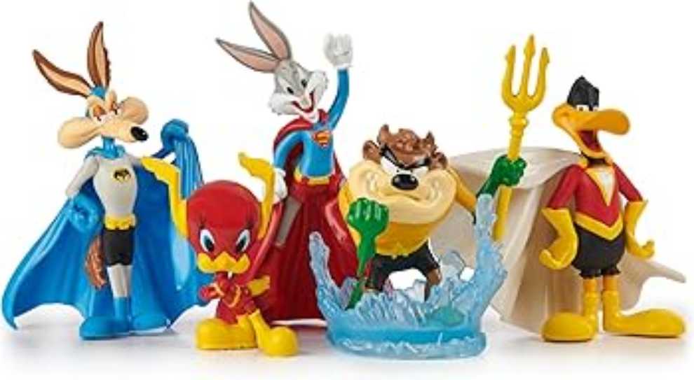 Dc Comics Looney Tunes Mash-up Pack Limited Edition Wb 100 Yrs Anniversary 5 Looney Tunes X Dc Figures 4-inch Superhero Kids Toys For Boys & Girls Pvc - Spin Master (Mix) action figure collectible [Barcode 778988403709] - Main Image 4