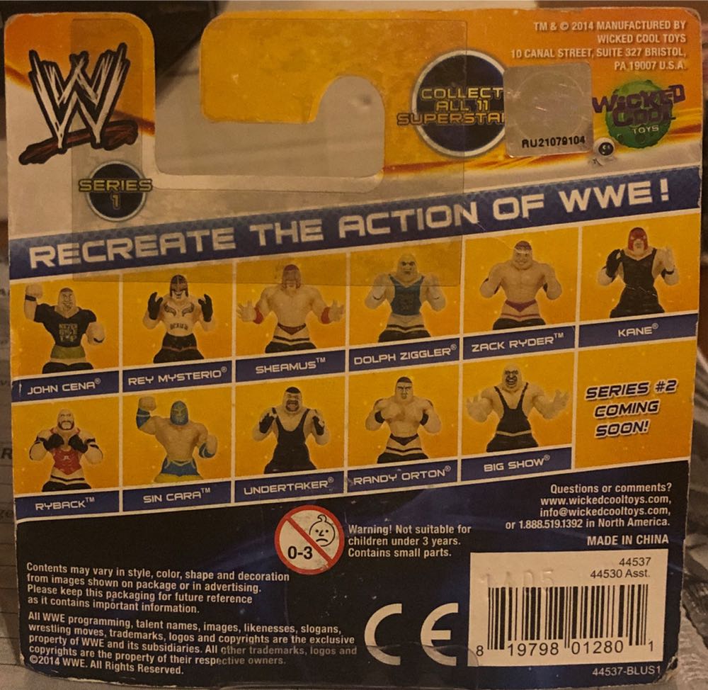 Ryback - WWE Thumbpers - Wicked Cool Toys (WWE Thumbpers) action figure collectible [Barcode 819798012801] - Main Image 2
