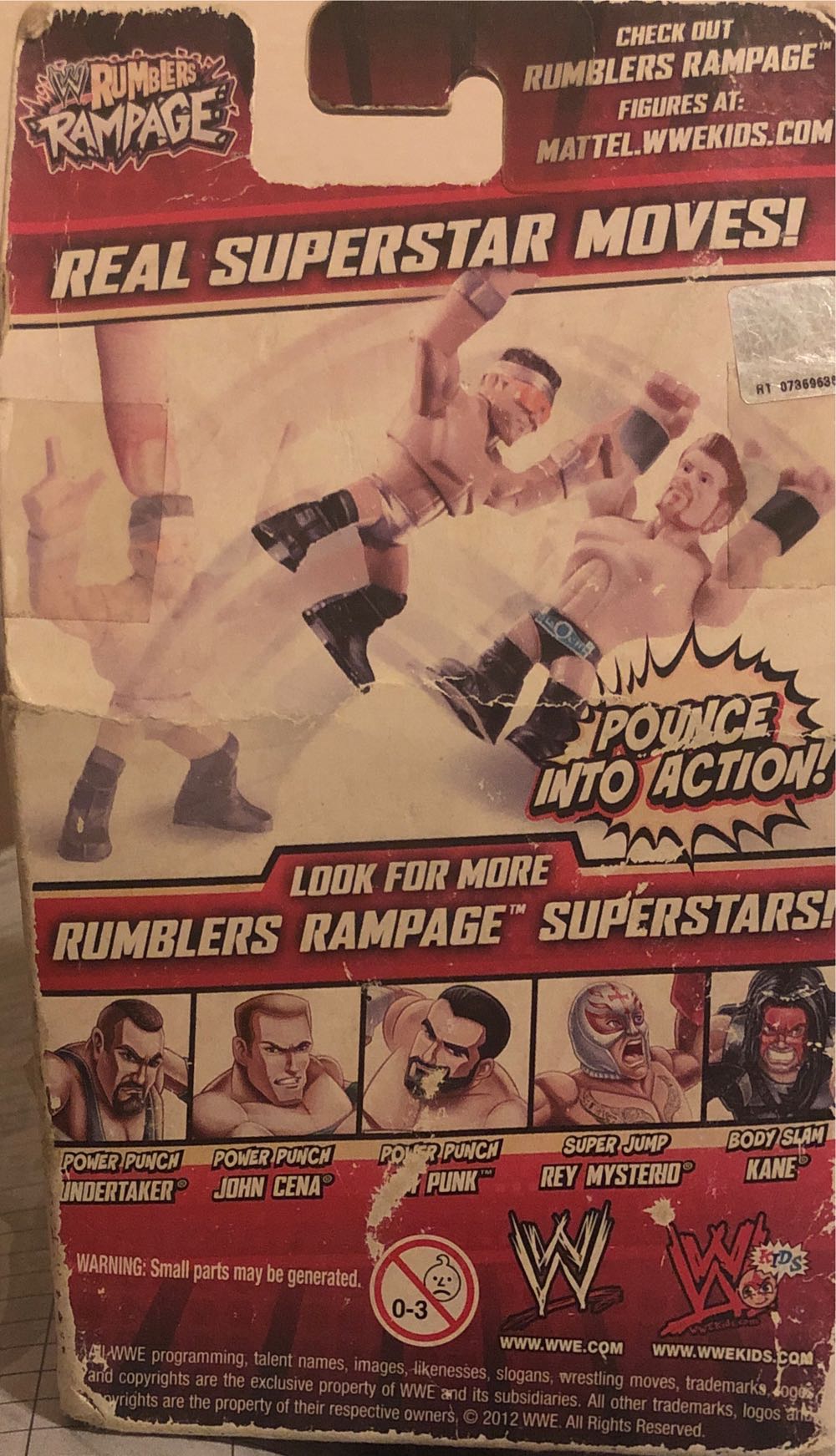 Zach Ryder - WWE Rumblers - Mattel (WWE Rumblers Rampage) action figure collectible [Barcode 746775187781] - Main Image 2