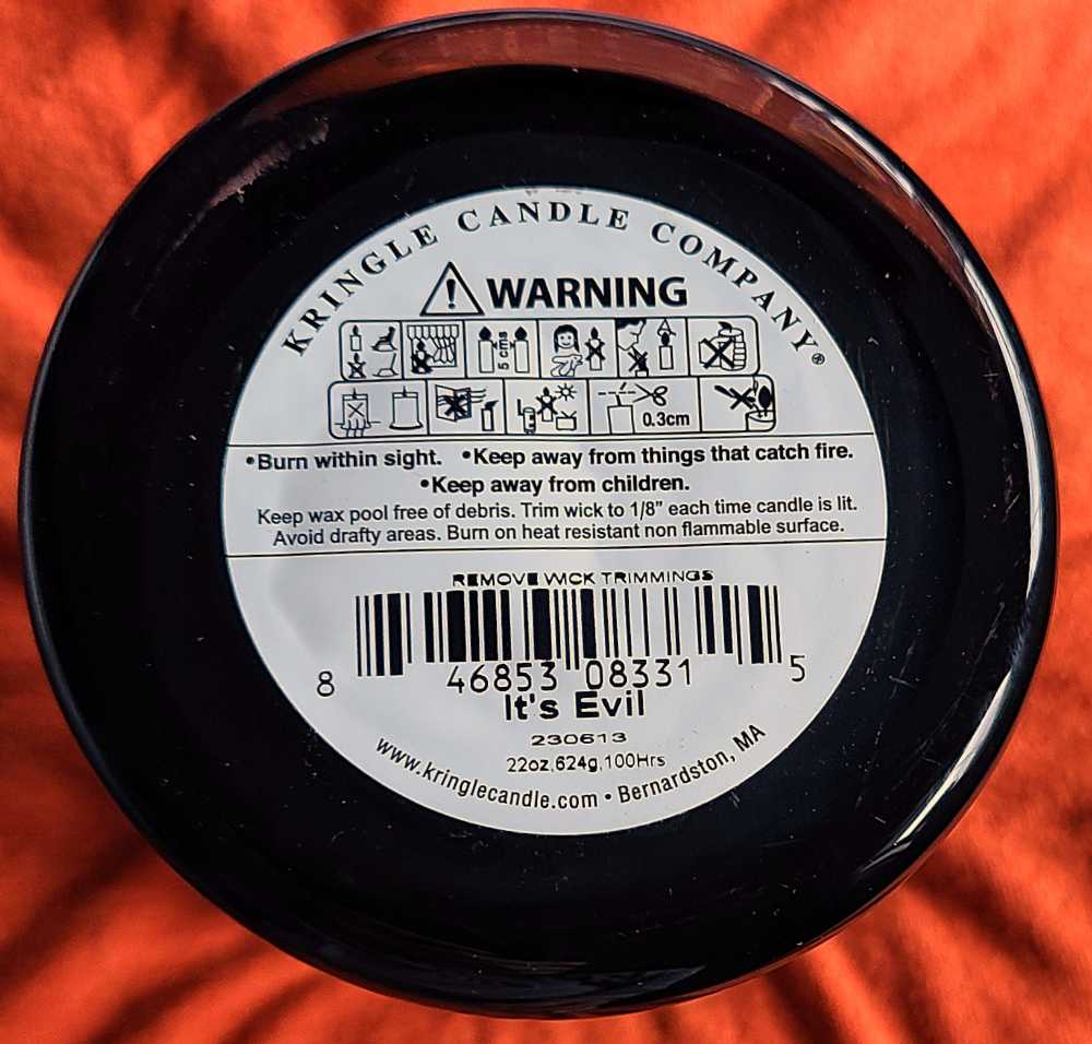 CANDLE: Halloween Kringle It’s Evil 2023 - Kringle Candle (Halloween Candles) action figure collectible [Barcode 846853083315] - Main Image 2