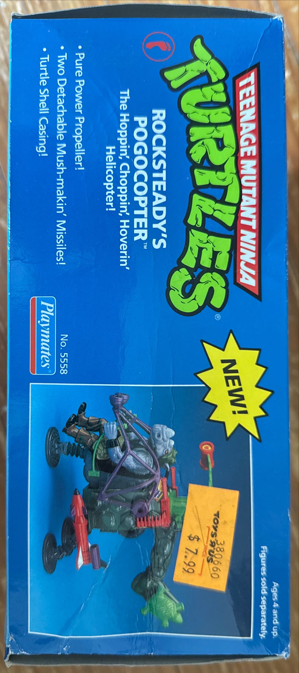 Teenage Ninja Mutant Turtles Rocksteady’s Pogocopter  action figure collectible [Barcode 043377055587] - Main Image 3