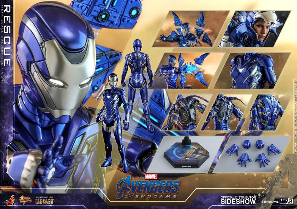Avengers: Endgame - Hot Toys (Rescue (Mark XLIX)) action figure collectible - Main Image 2