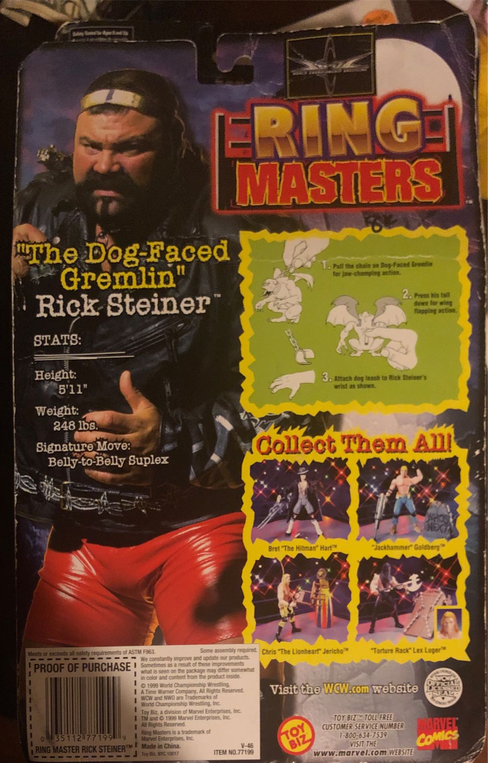 Rick Steiner (signed) - WCW Ring Masters - Toybiz (WCW Ring Masters) action figure collectible - Main Image 2