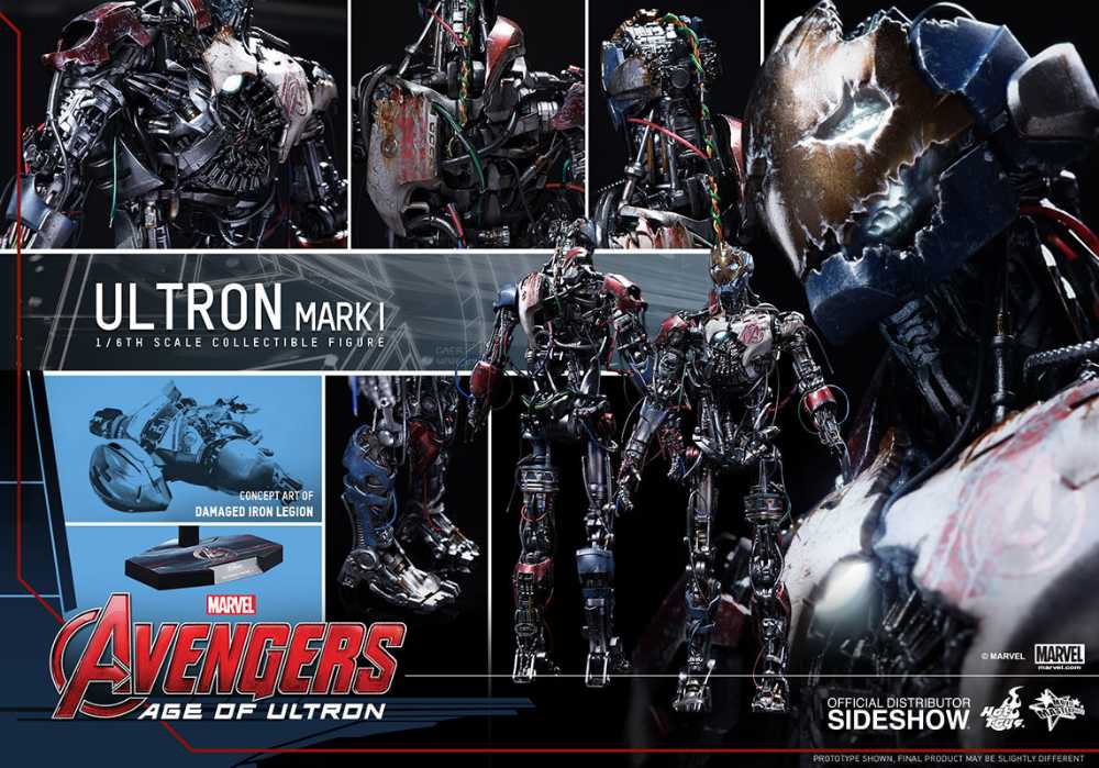 Avengers: Age of Ultron - Hot Toys (Ultron Mark I) action figure collectible - Main Image 2