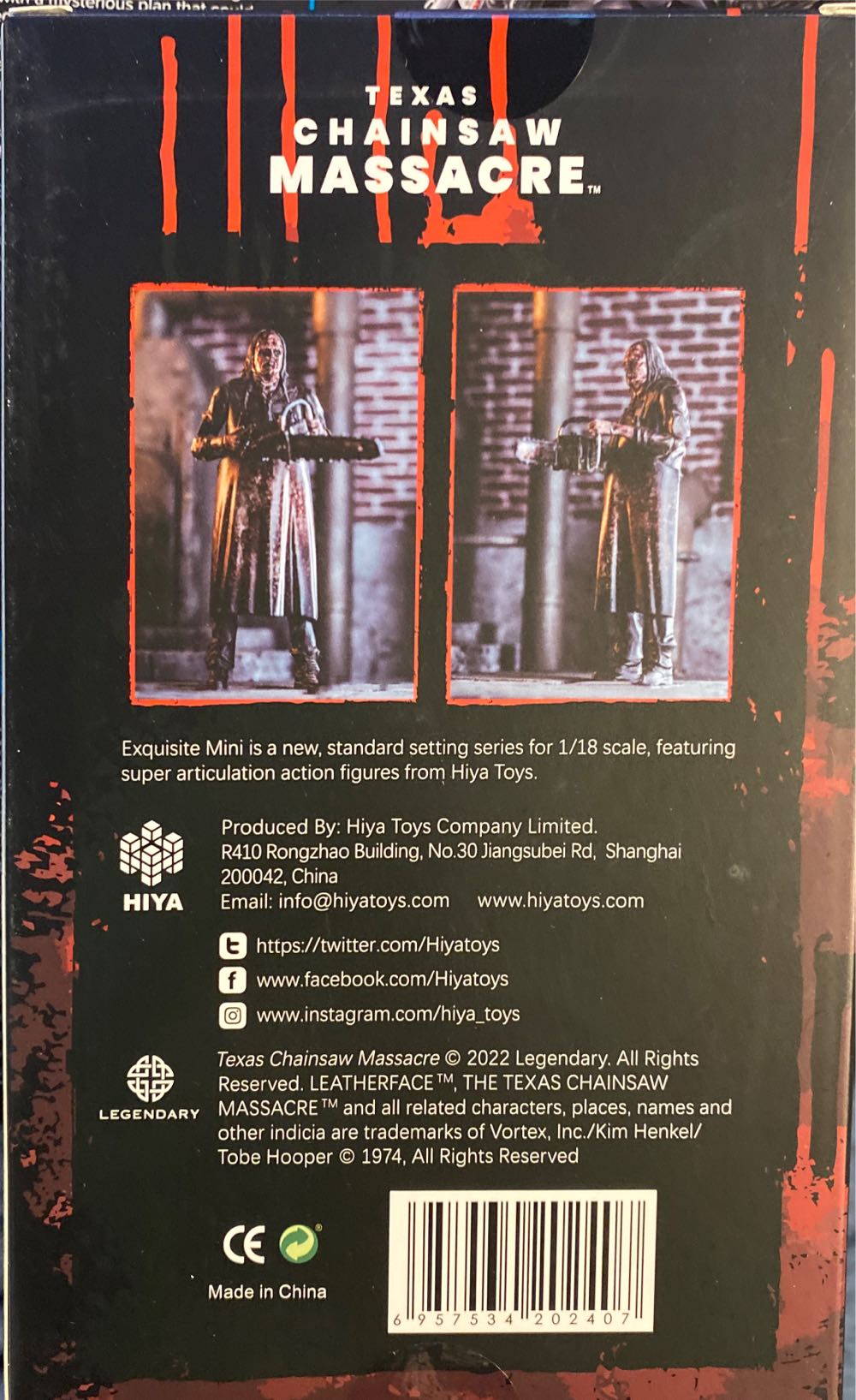 Leatherface (Slaughter Version) - HIYA Toys (Texas Chainsaw Massacre) action figure collectible [Barcode 6957534202407] - Main Image 3