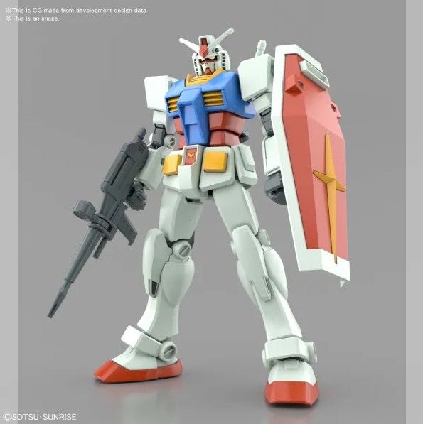 RX-78-2 Gundam (Full Weapons Set) Entry Grade Model Kit - Bandai Hobby (Entry Grade) action figure collectible [Barcode 4573102620330] - Main Image 2