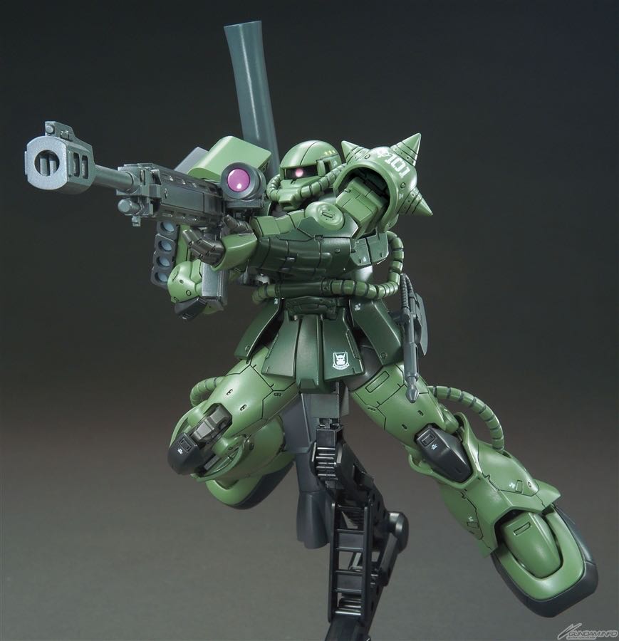 Bandai - Bandai Hobby - Mobile Suit Gundum - Gundum The Origin - MS-06C-6/R6 Zaku II Type C-6/R6 HGUC 1/144 Model Kit - Bandai/Bandai Hobby action figure collectible [Barcode 4573102575760] - Main Image 3