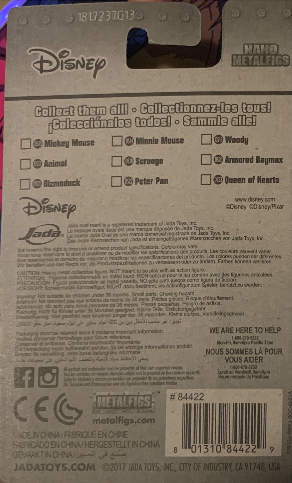 METALFIGS - Disney Minnie Mouse (B&W) - Jada Toys (Disney) action figure collectible [Barcode 801310844229] - Main Image 2