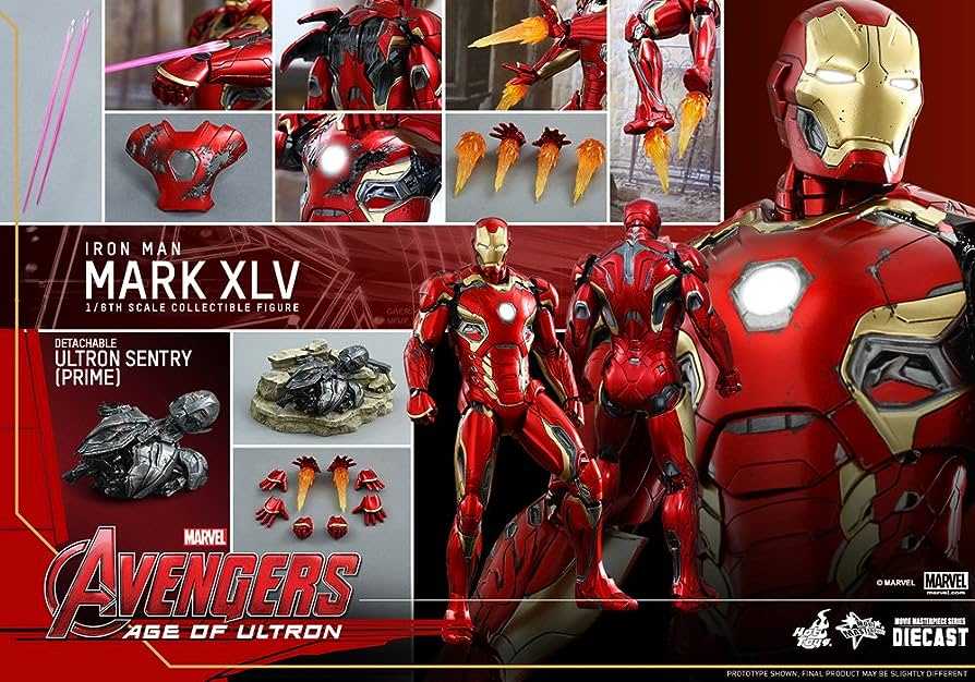 Avengers: Age of Ultron - Hot Toys (Iron Man Mark XLV) action figure collectible - Main Image 2